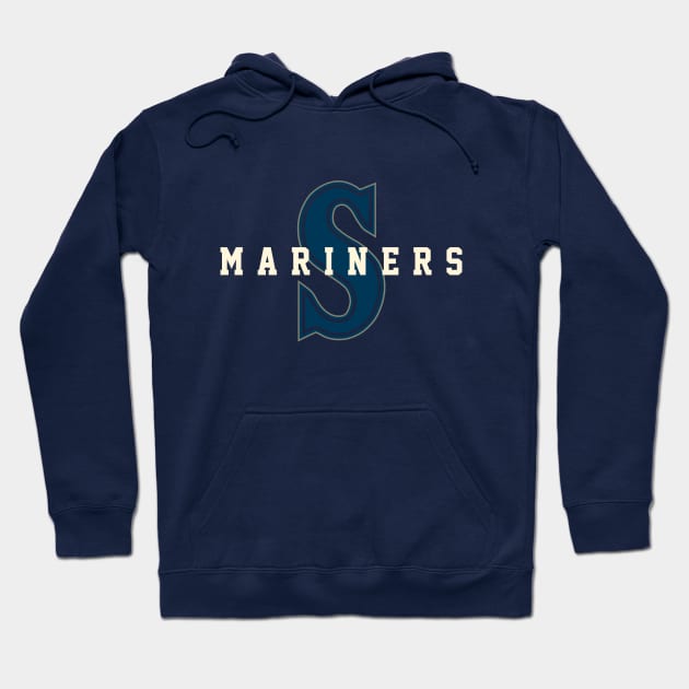 Seattle Mariners 3 by Buck tee Originals Hoodie by Buck Tee